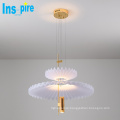 Nordic Home Designer Acrylic Metal Pendant Lamp Modern Chandelier Light